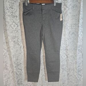 Gap SKINNY ANKLE B HEATHER CHARCOAL Stretch Midrise Women's Size 4